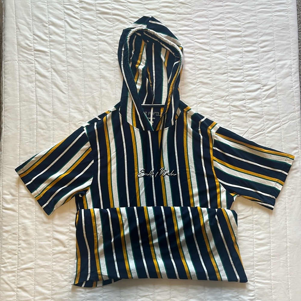 Striped Hoody Shirt